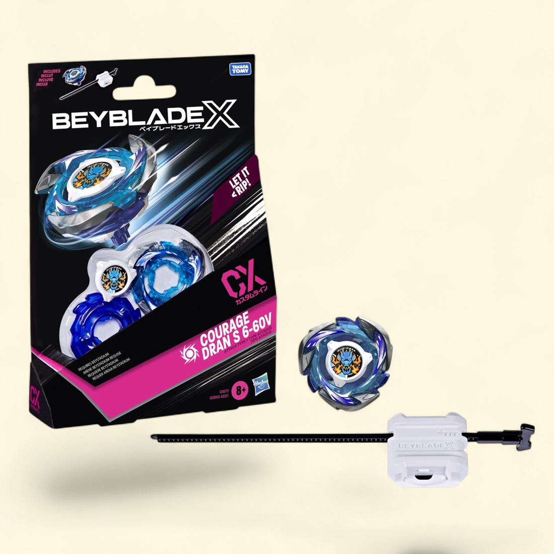 Beyblade X Courage S 6-60V CX Starter Pack, Multicolor, Ages 8+ — authentic US product shipped worldwide by Toy Terminal