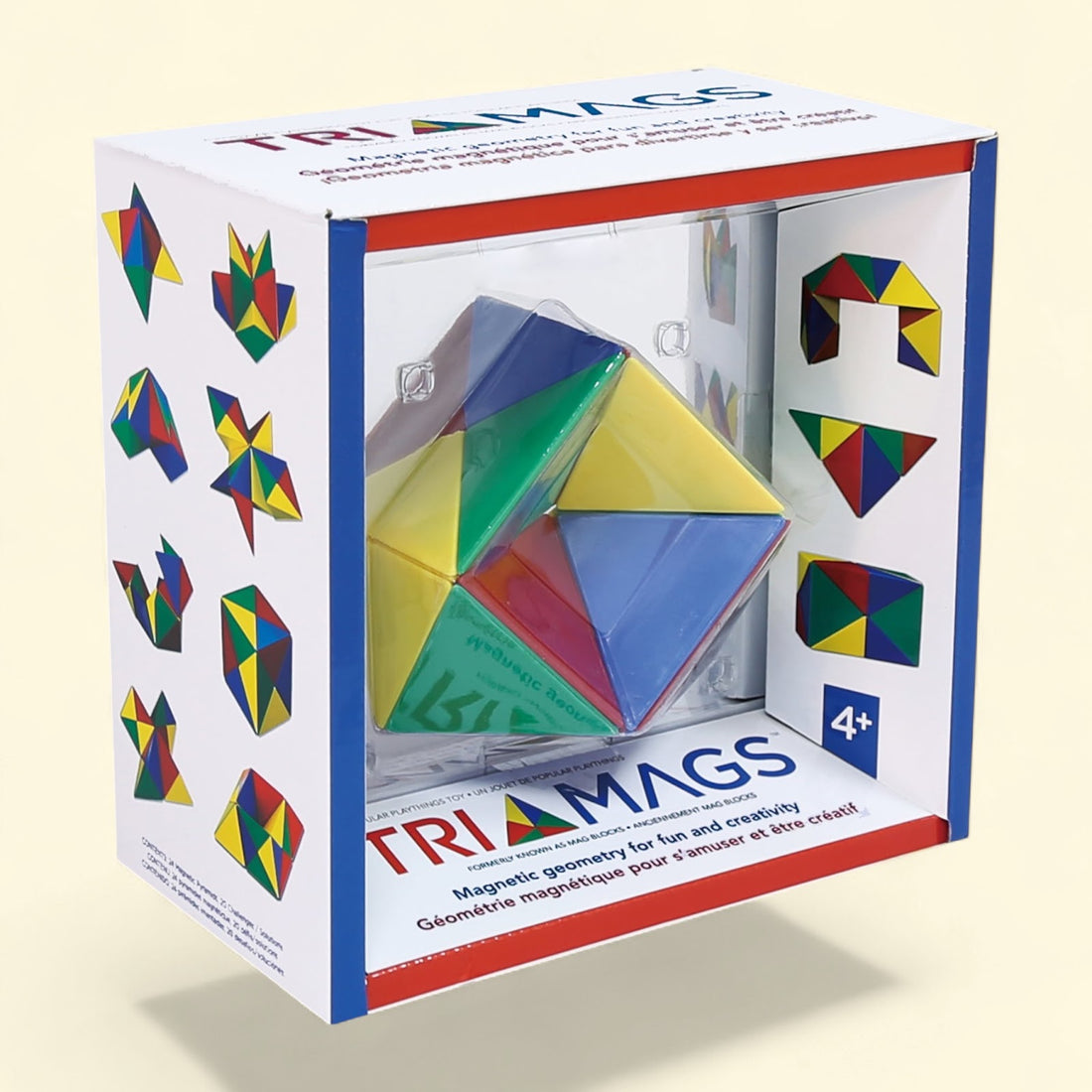 Popular Playthings Tri-Mags Magnetic Puzzle Toy, 24 Pieces — authentic US product shipped worldwide by Toy Terminal