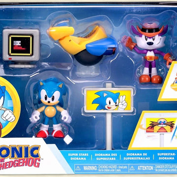 Super Stars Sonic The Hedgehog Sonic Vs Fang Diorama Playset — authentic US product shipped worldwide by Toy Terminal