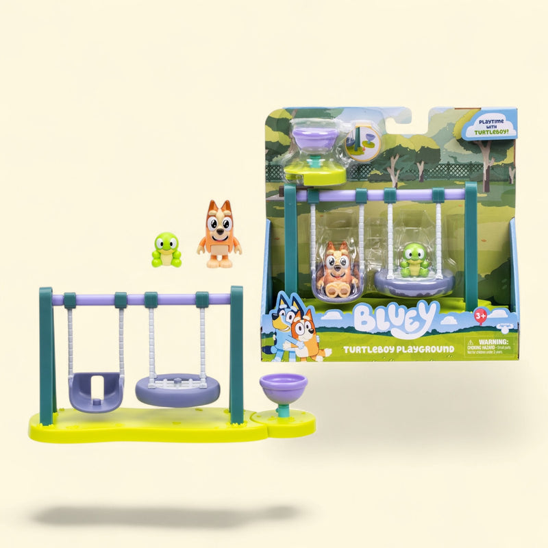 Bluey Turtleboy Playground Playset with Bingo and Turtleboy Figures, Ages 3+