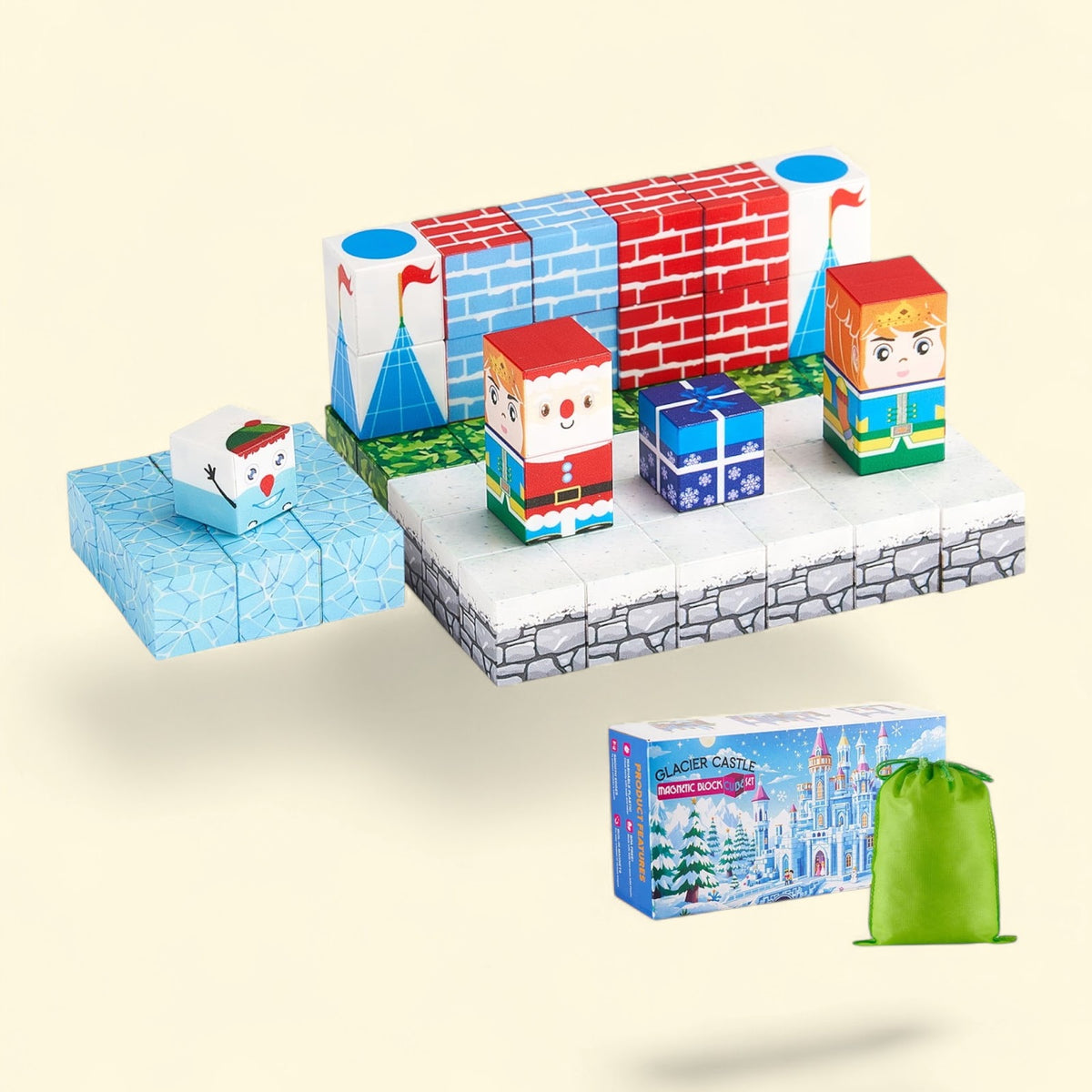 KFFKFF Magnetic Blocks Glacier Castle Set, 150 PCS — authentic US product shipped worldwide by Toy Terminal