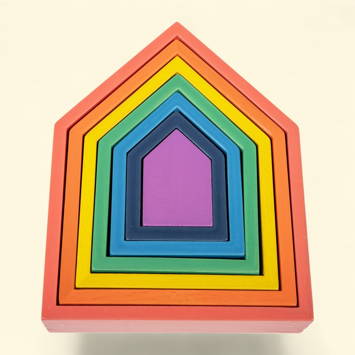 TickiT Rainbow Architect Houses, Set of 7 — authentic US product shipped worldwide by Toy Terminal