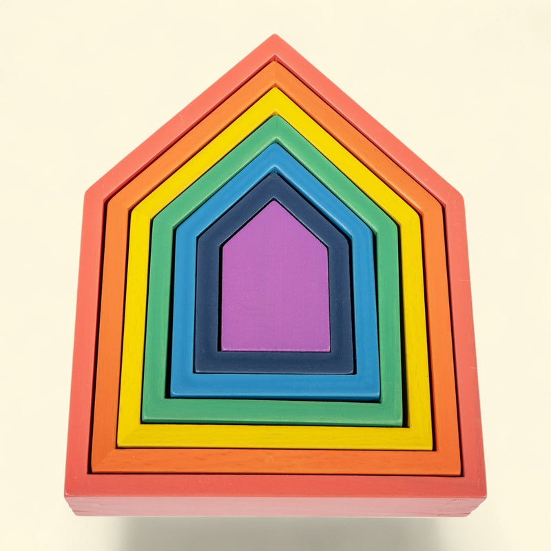 TickiT Rainbow Architect Houses, Set of 7