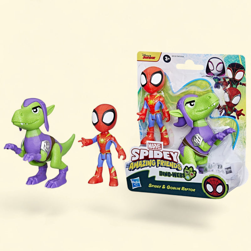 Marvel Spidey and His Amazing Friends Dino-Webs Action Figures Set