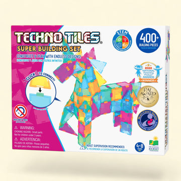 The Learning Journey Techno Tiles, 400+ Pcs Pastel Colors Super Bui... — authentic US product shipped worldwide by Toy Terminal
