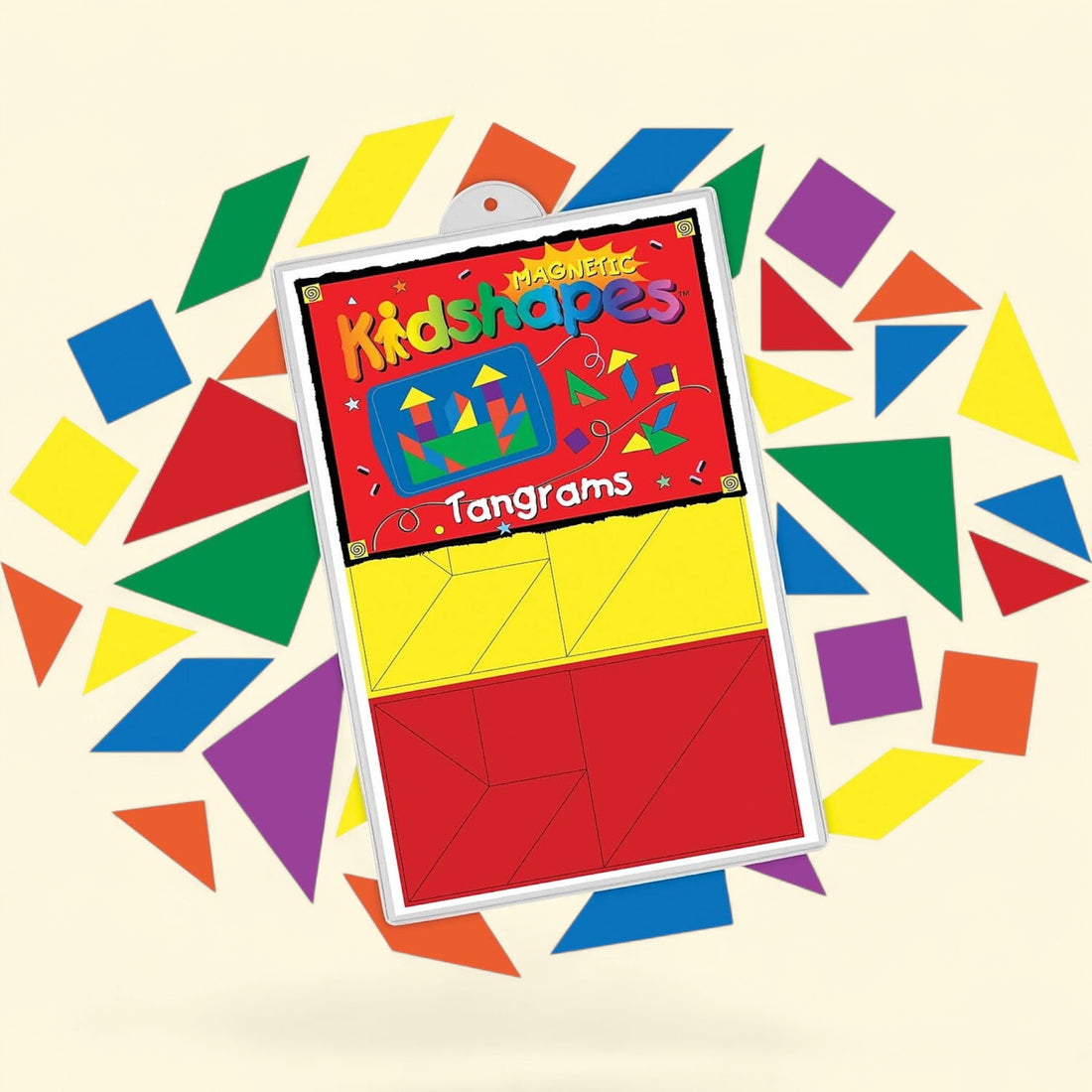 Barker Creek Learning Magnets Tangrams, 42 Pieces — authentic US product shipped worldwide by Toy Terminal