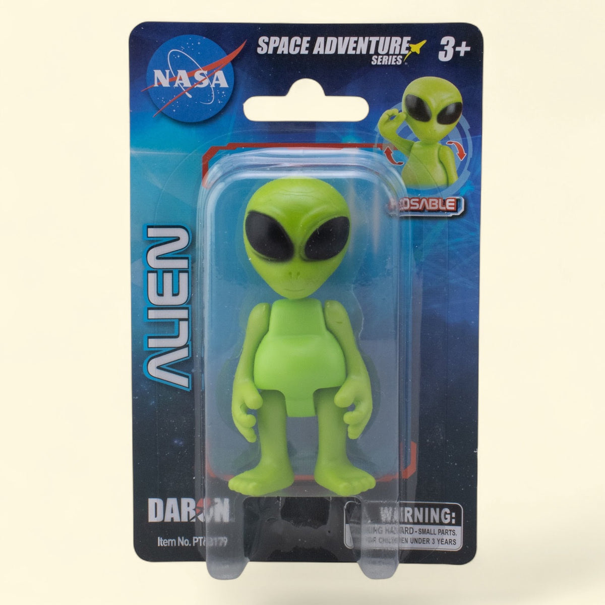 Space Adventure Alien Figurine, 3" Vibrant Green — authentic US product shipped worldwide by Toy Terminal