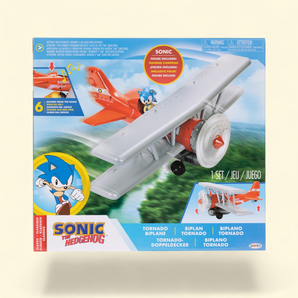 Sonic Tornado Biplane Action Figure Playset, 2.5 inch — authentic US product shipped worldwide by Toy Terminal