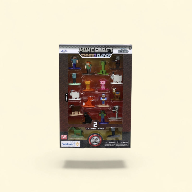 Minecraft Caves and Cliffs Series 8 Die-Cast Figures, 18-Pack