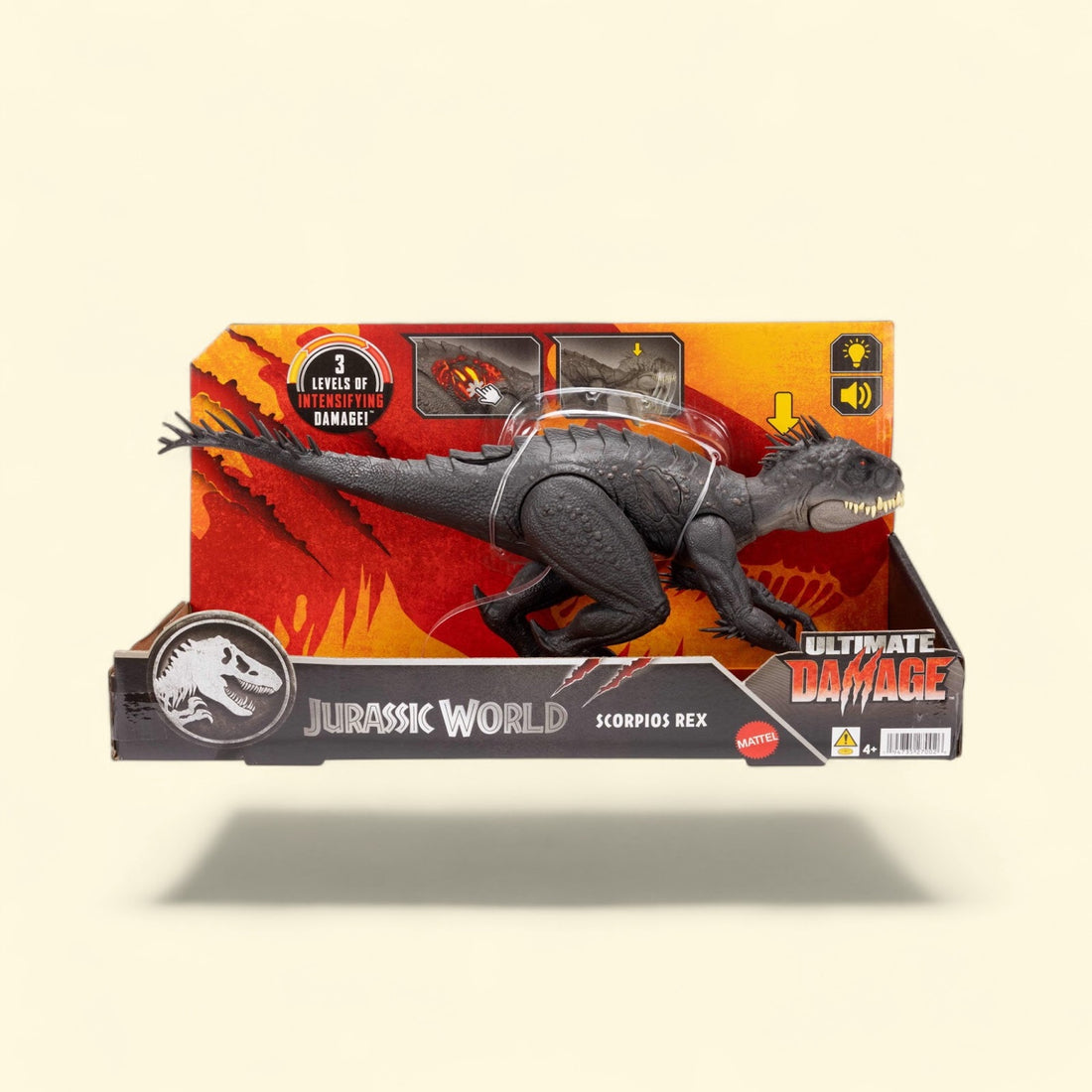 Jurassic World Ultimate Damage Scorpios Rex Dinosaur Toy, Light & S... — authentic US product shipped worldwide by Toy Terminal