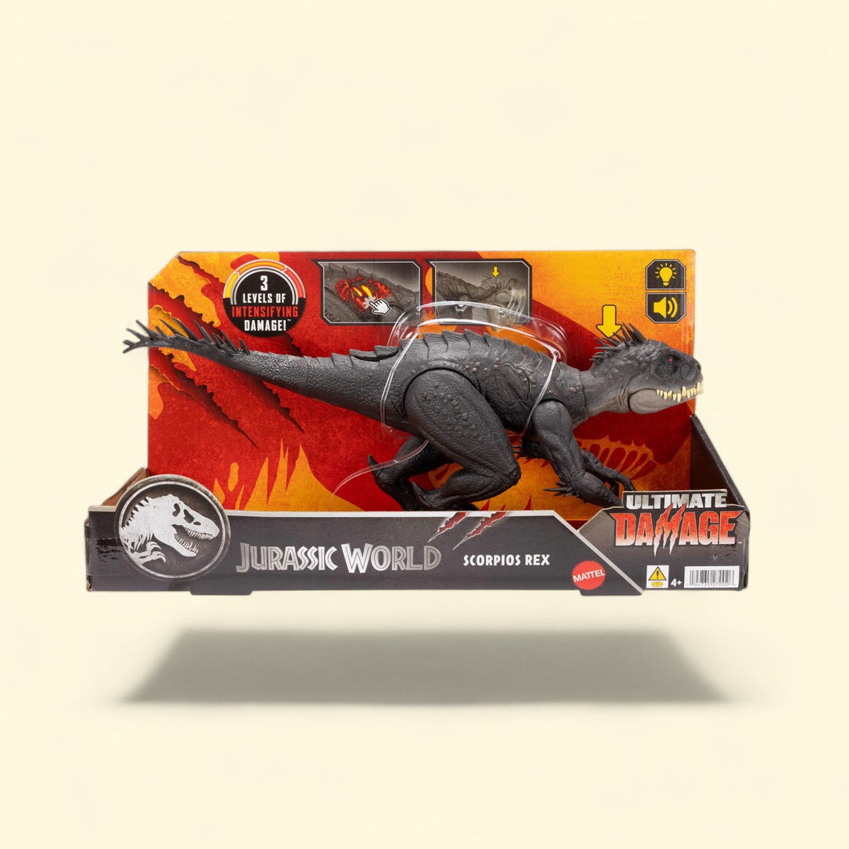 Jurassic World Ultimate Damage Scorpios Rex Dinosaur Toy, Light & S... — authentic US product shipped worldwide by Toy Terminal