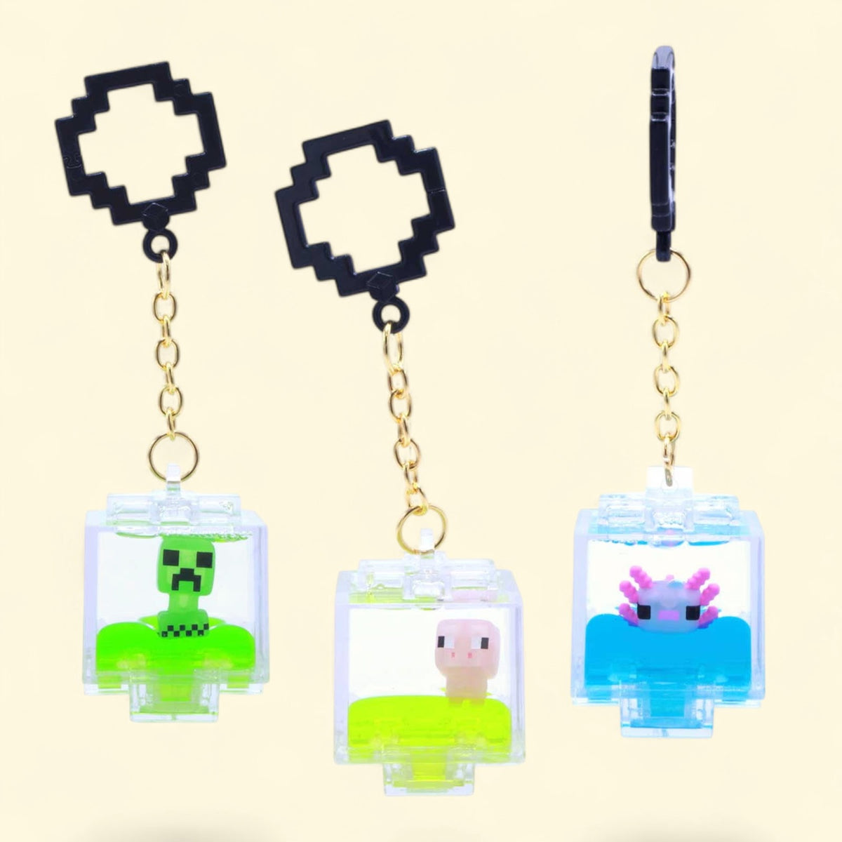 Minecraft Charms Backpack Hanger Keychain, Action Figure Accessory,... — authentic US product shipped worldwide by Toy Terminal