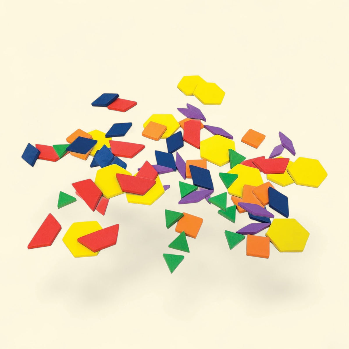 Rainbow Pattern Blocks, Magnetic, 100 Pieces — authentic US product shipped worldwide by Toy Terminal