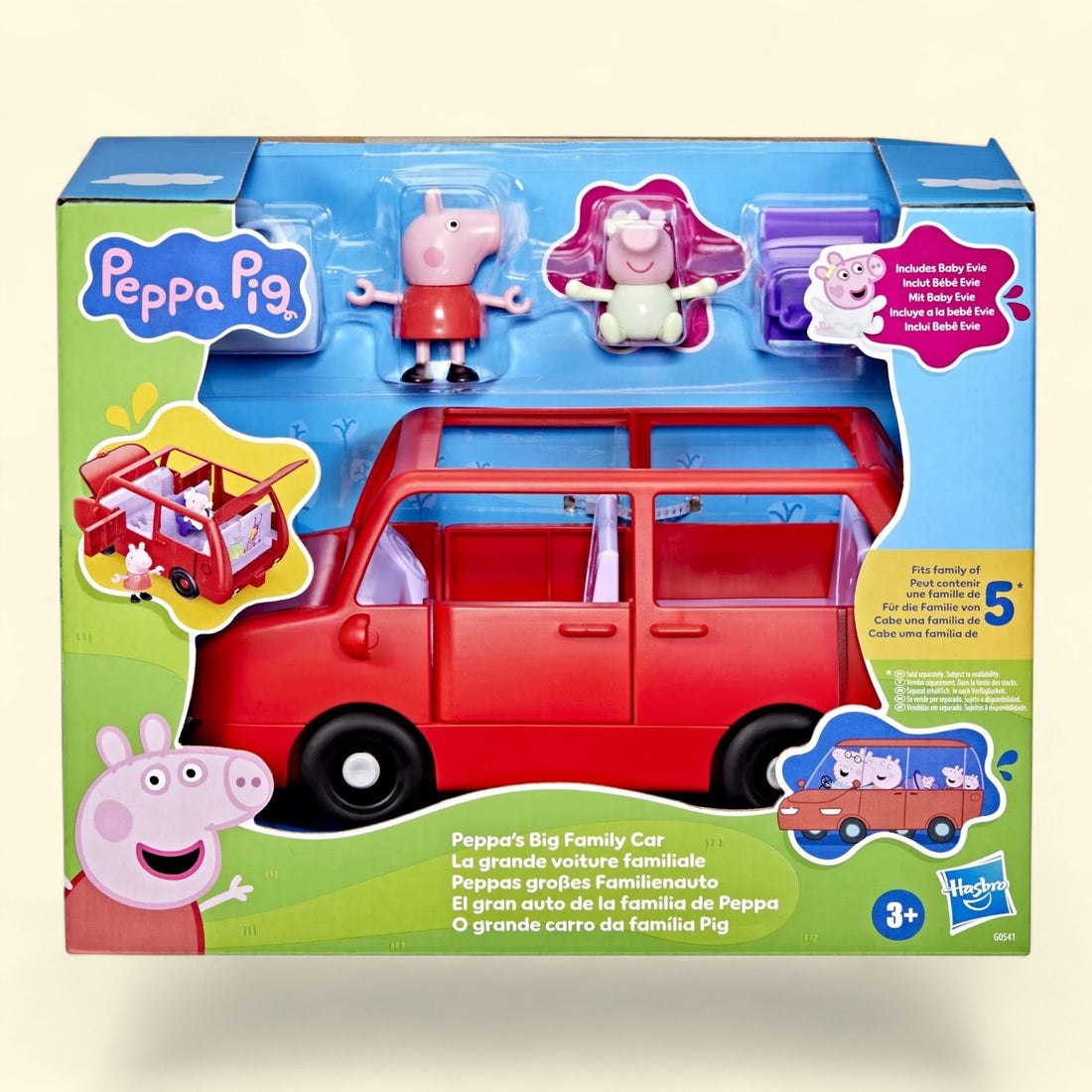 Peppa Pig Peppa's Big Family Car with 2 Figures and 2 Accessories,... — authentic US product shipped worldwide by Toy Terminal