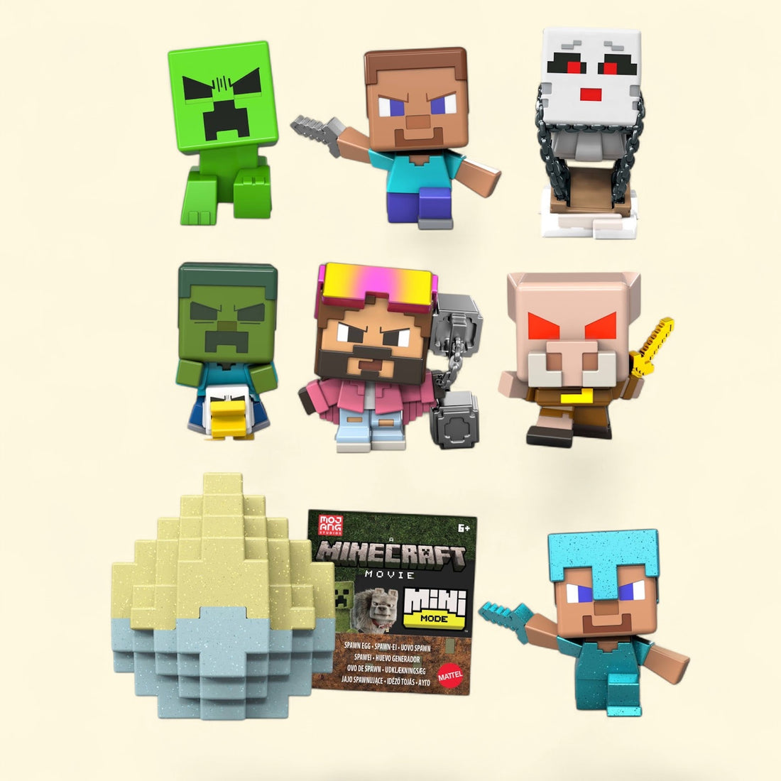 Minecraft Mini Mode Spawn Egg with Surprise Mini Figure, 1.5-inch — authentic US product shipped worldwide by Toy Terminal