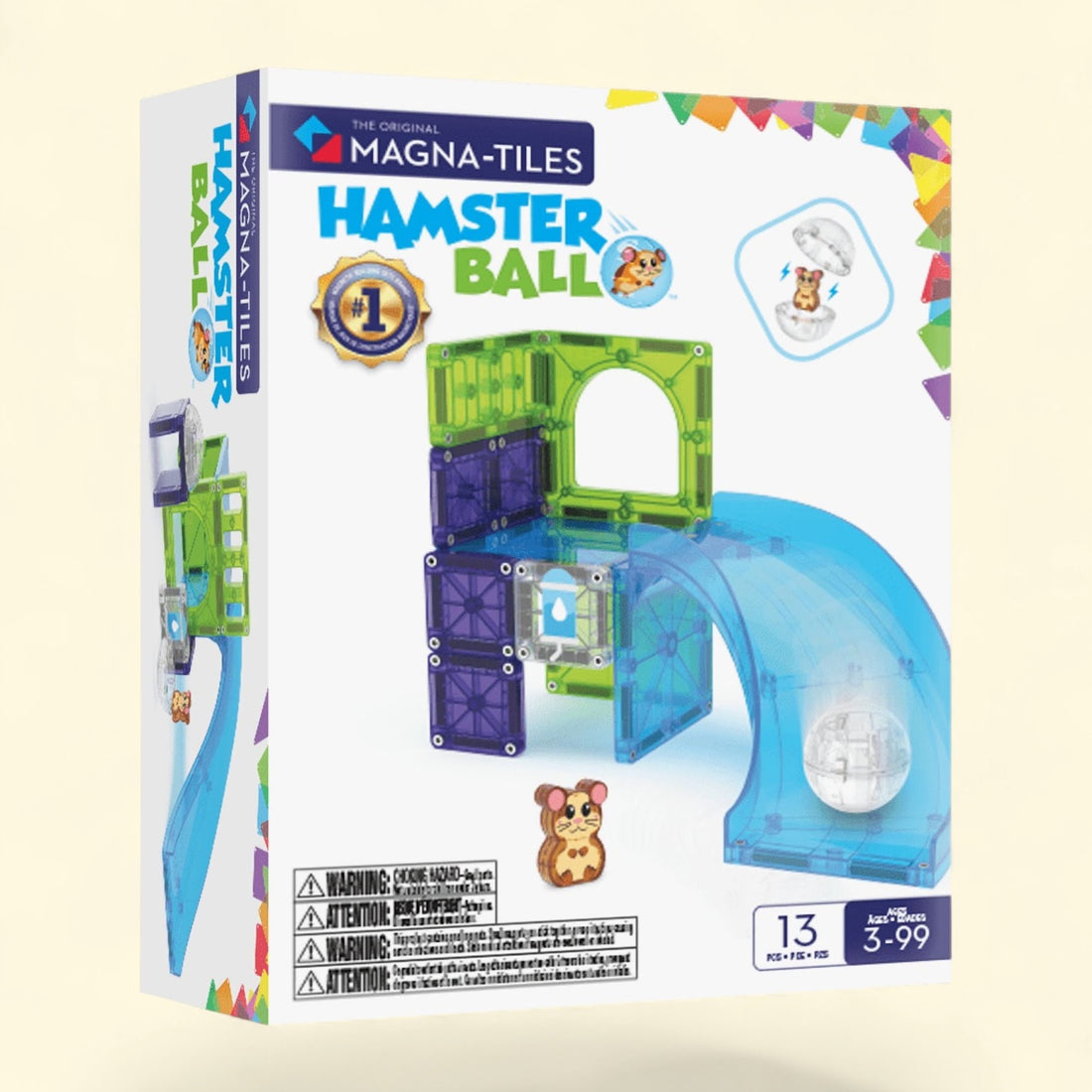 MAGNA-TILES® Hamster Ball Magnetic Construction Set, 13-Piece — authentic US product shipped worldwide by Toy Terminal