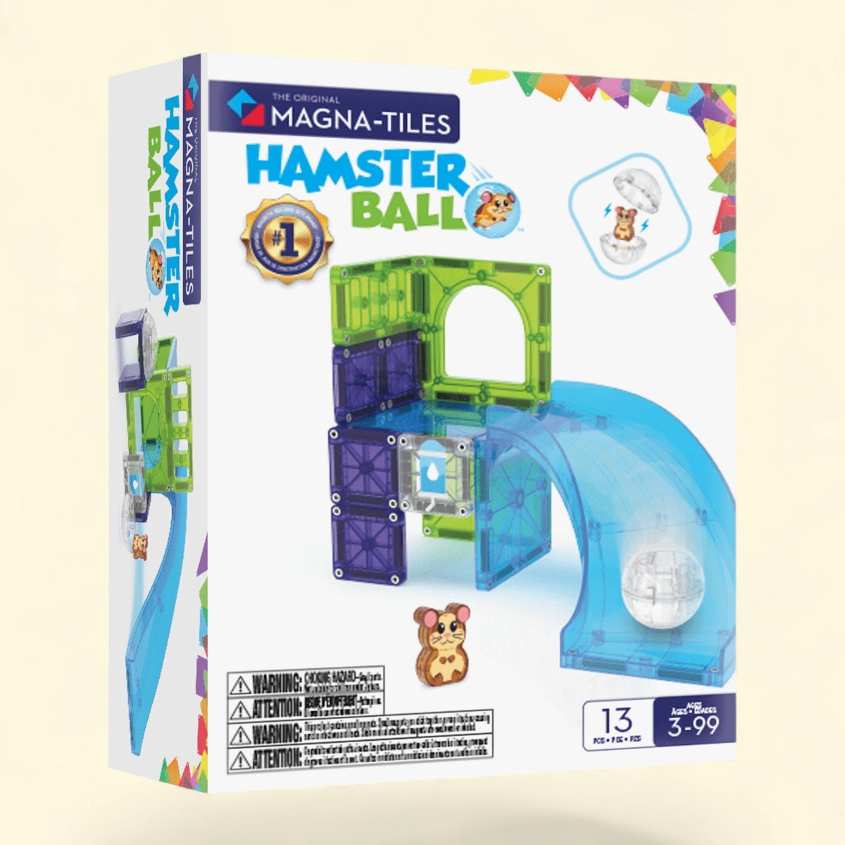 MAGNA-TILES® Hamster Ball Magnetic Construction Set, 13-Piece — authentic US product shipped worldwide by Toy Terminal