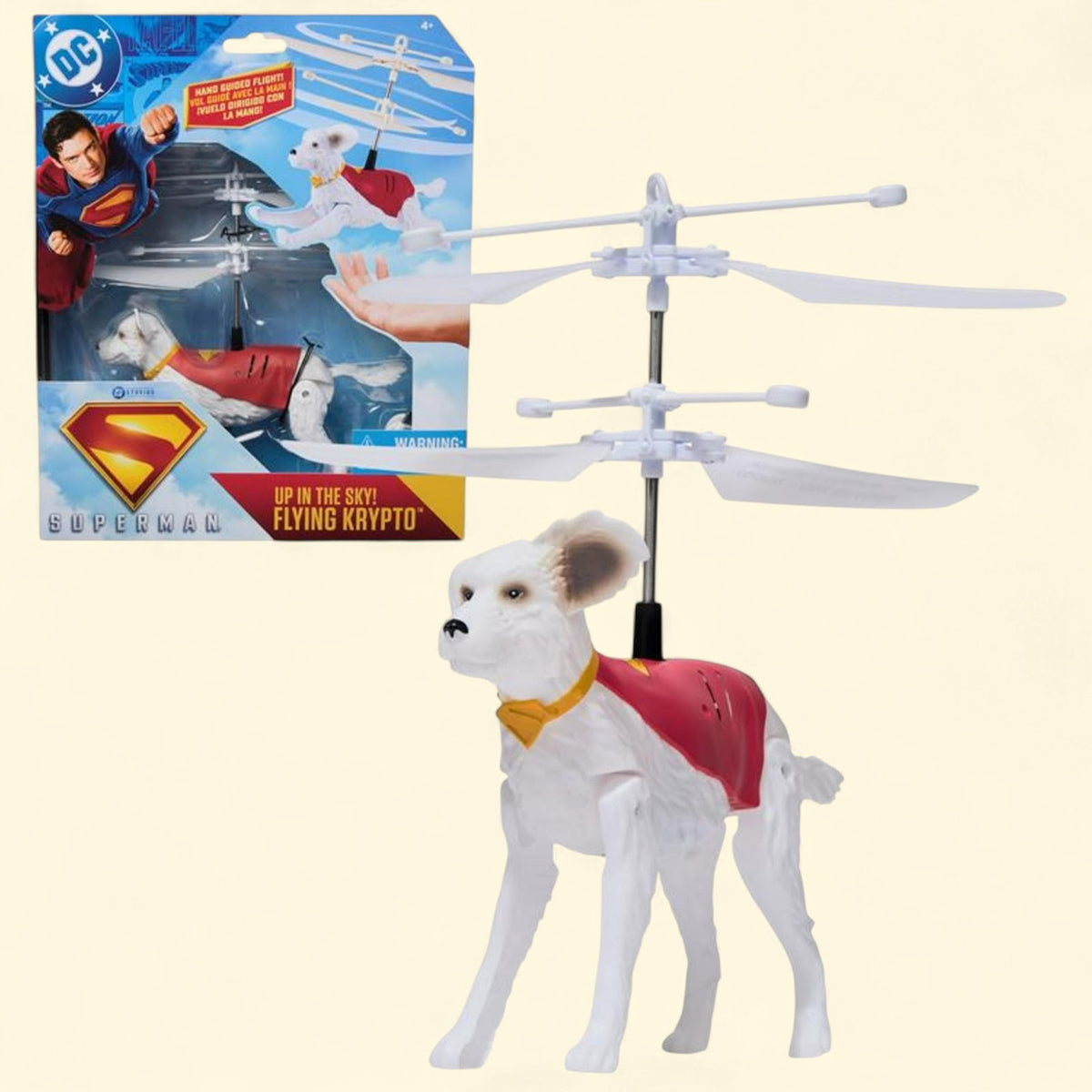 DC Comics Superman Flying Krypto, 7.5-Inch — authentic US product shipped worldwide by Toy Terminal