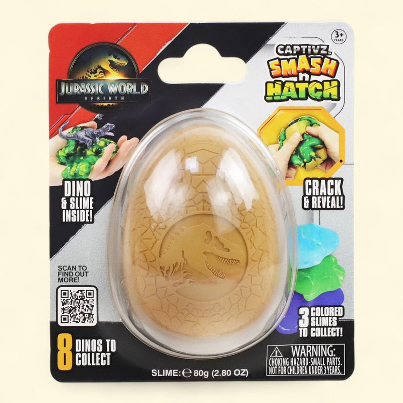 Jurassic World Rebirth Captivz Smash N Hatch Dinosaur Action Figure, Ages 3+