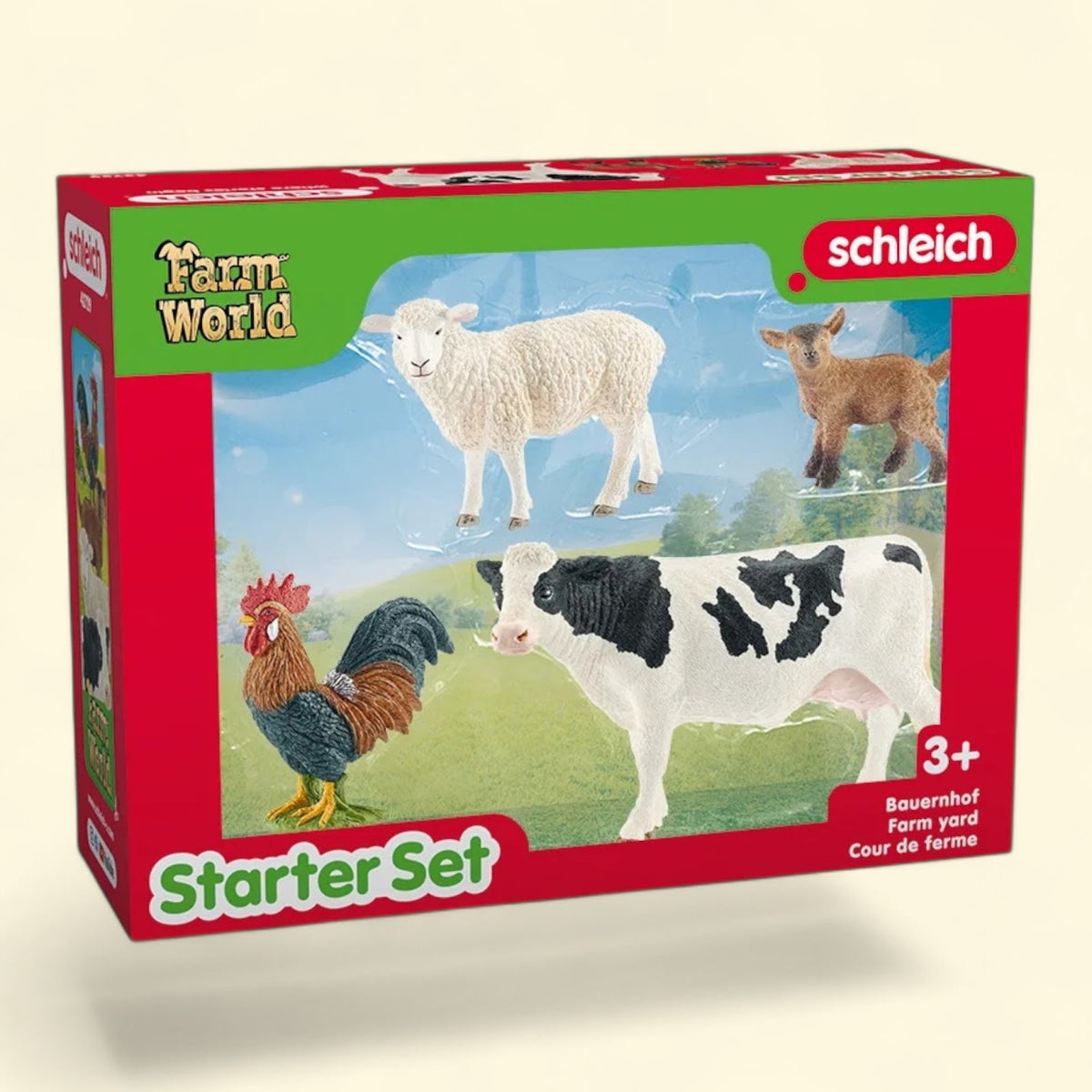 Schleich Farm World Starter Set, 4 Collectible Toy Farm Animals — authentic US product shipped worldwide by Toy Terminal