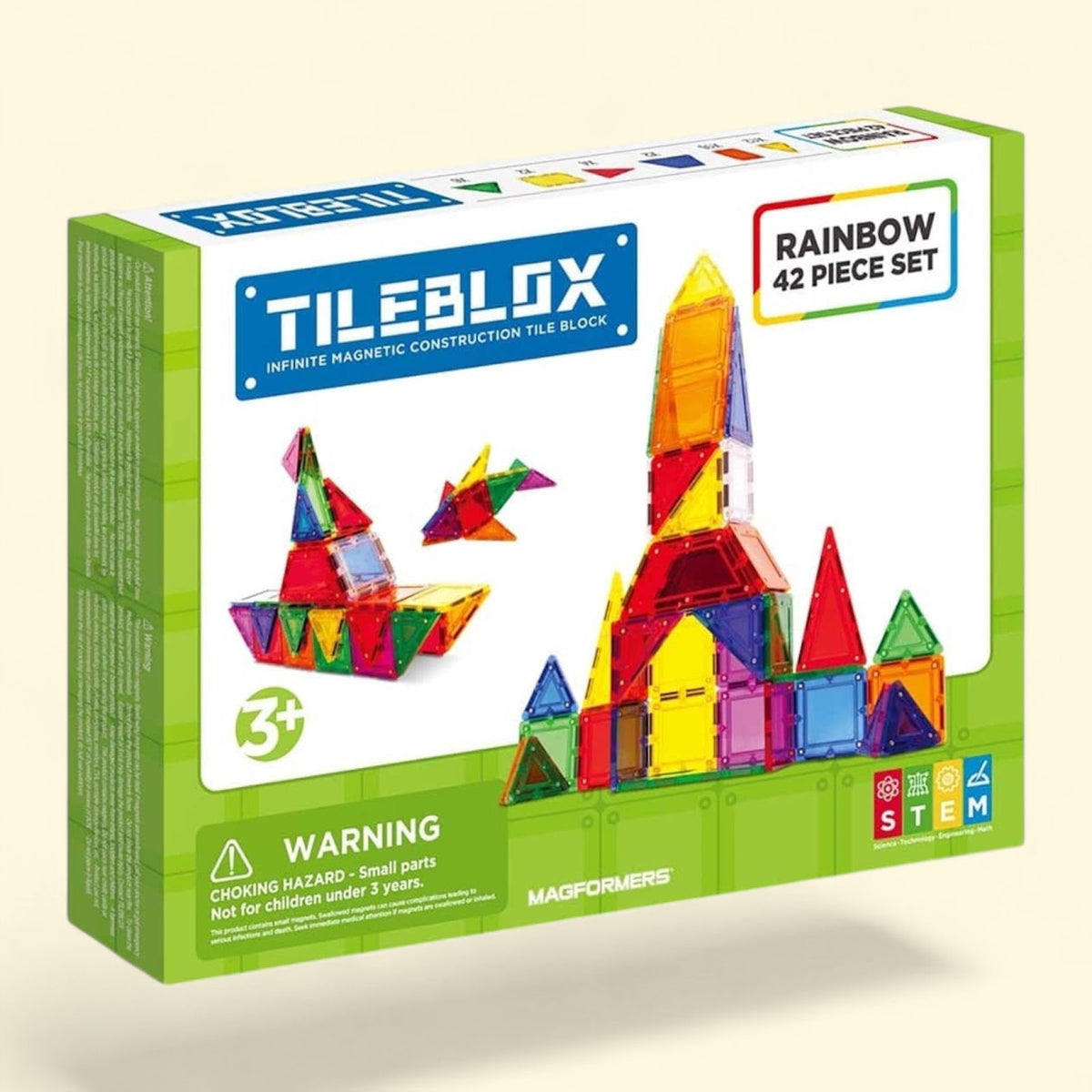 Tileblox Magnetic Tiles, 42 Pieces — authentic US product shipped worldwide by Toy Terminal