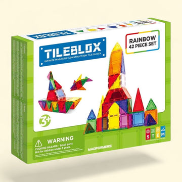 Tileblox Magnetic Tiles, 42 Pieces — authentic US product shipped worldwide by Toy Terminal