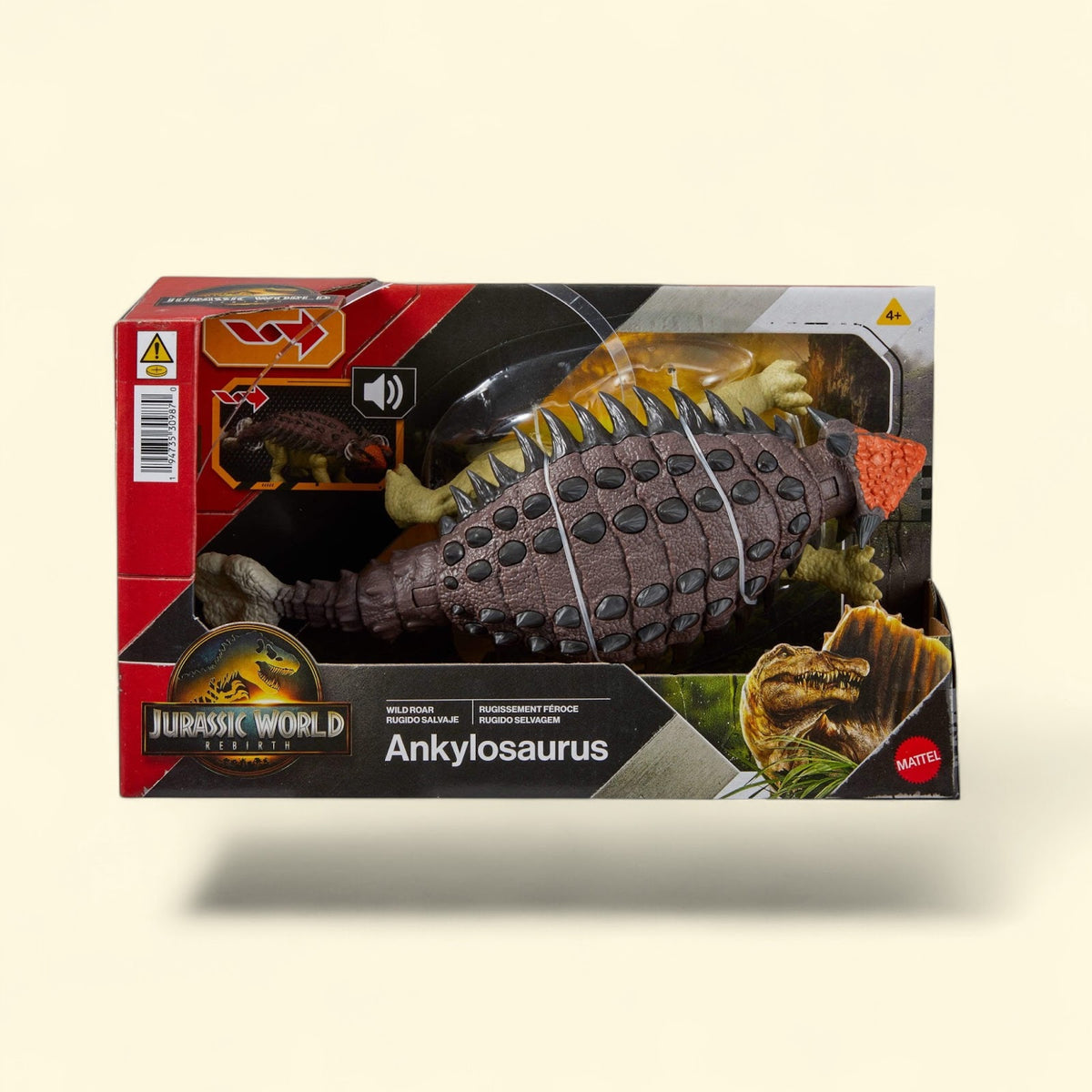 Jurassic World Ankylosaurus Dinosaur Toy, Tail Attack Motion & Soun... — authentic US product shipped worldwide by Toy Terminal