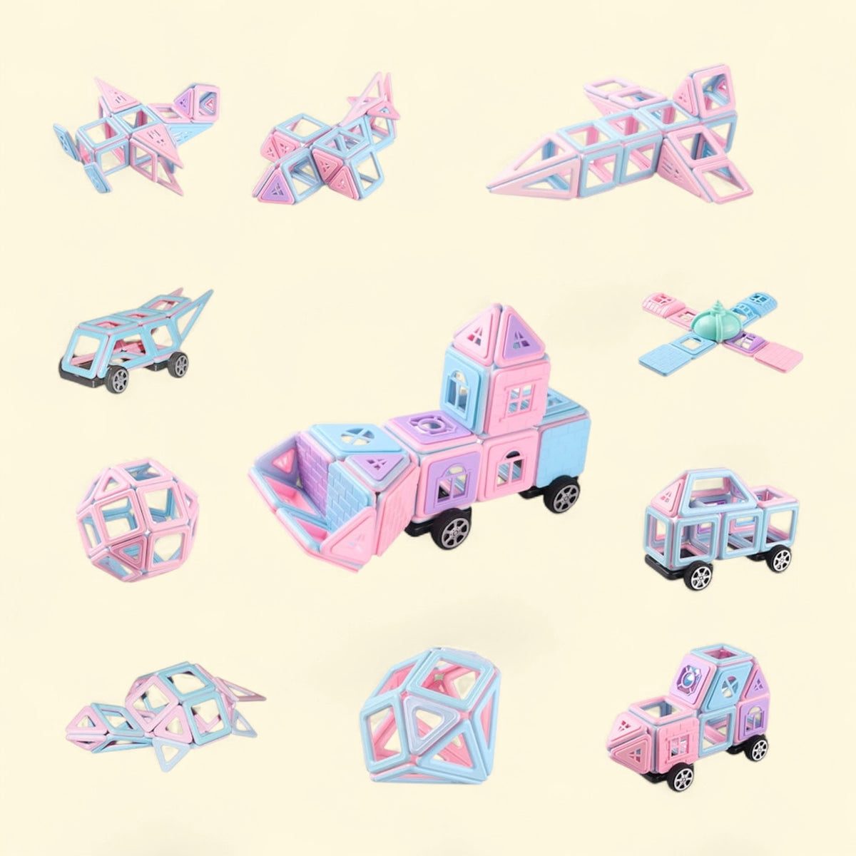 Oumilen Castle Magnetic Blocks, 101 Pieces — authentic US product shipped worldwide by Toy Terminal
