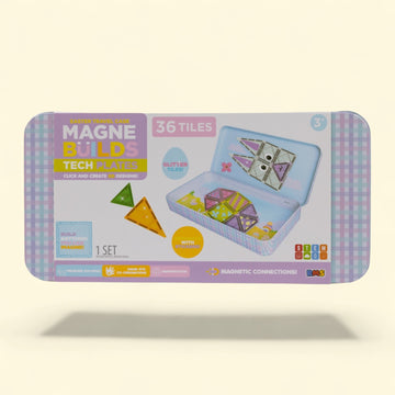 RMS Easter Bunny Magnetic Tiles, Stem Toy with Reusable Storage Tin... — authentic US product shipped worldwide by Toy Terminal
