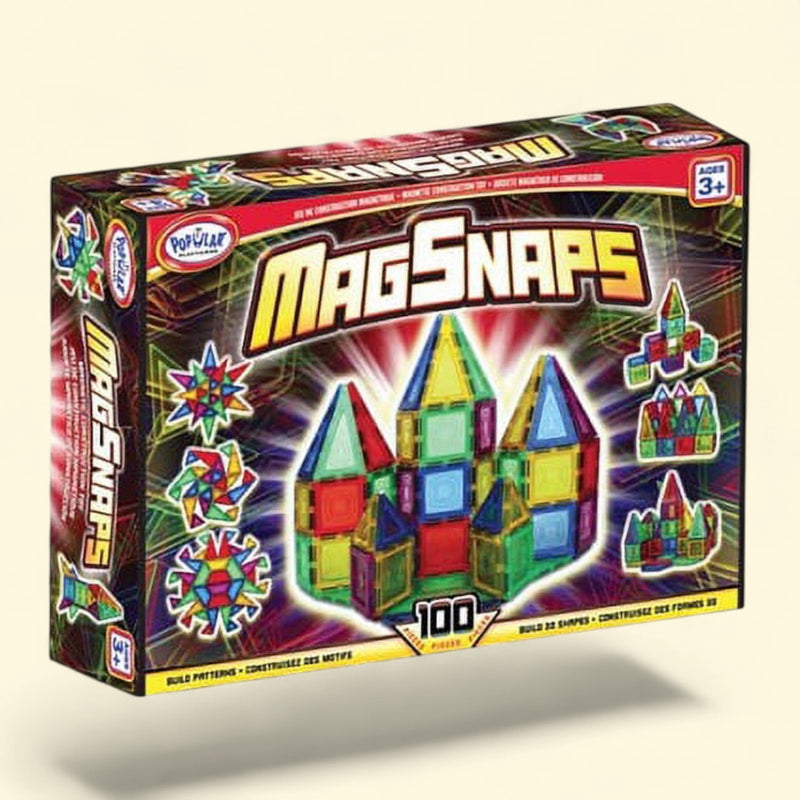 Popular Playthings MagSnaps, 100 Piece Set