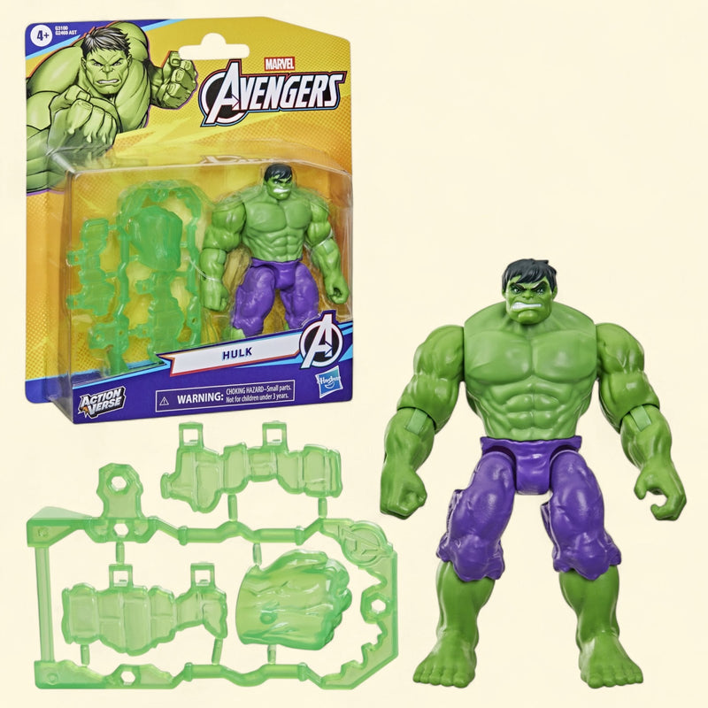 Marvel Avengers ActionVerse Hulk Action Figure & Accessories, 4.5-Inch