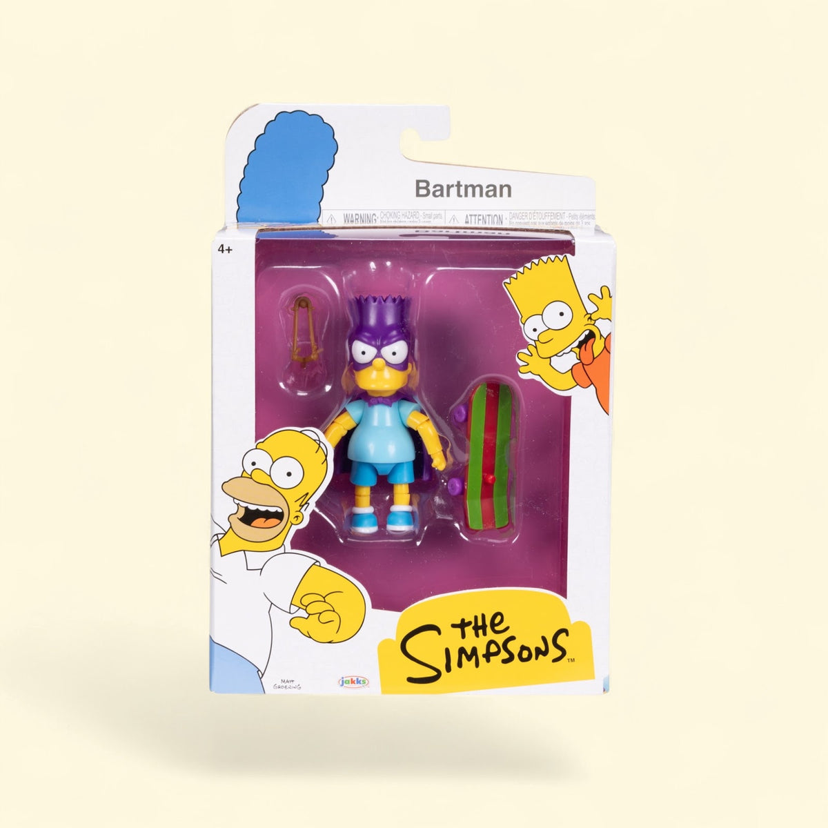 The Simpsons Bartman Articulated Action Figure, 5 Inch — authentic US product shipped worldwide by Toy Terminal