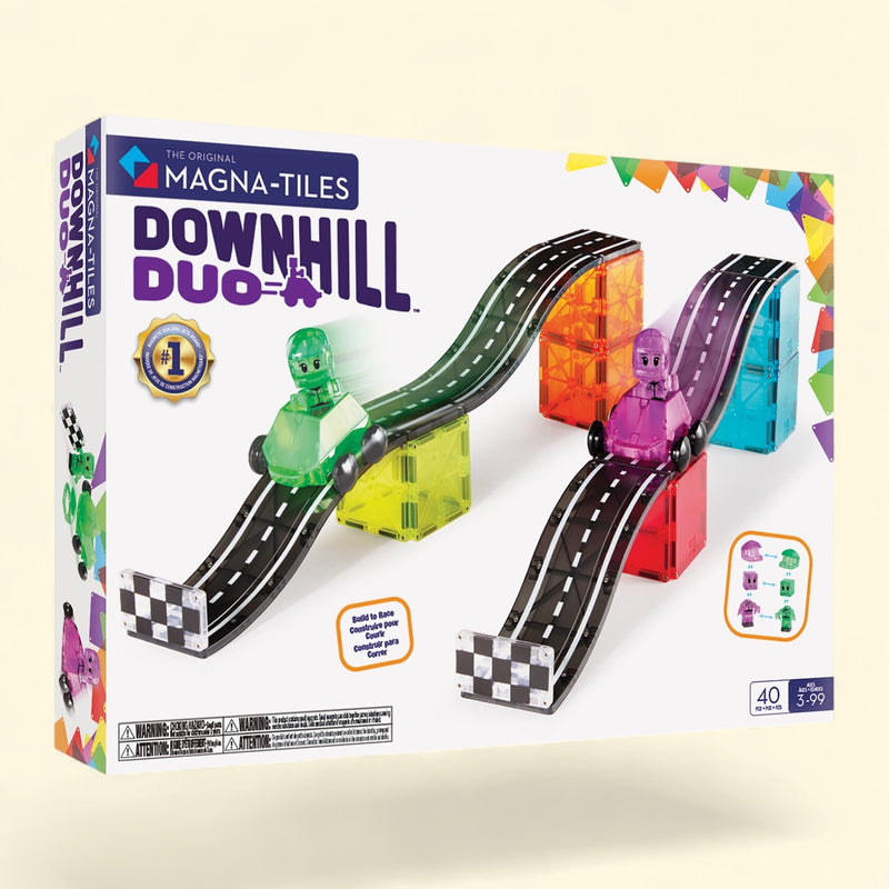 MAGNA-TILES® Downhill Duo Magnetic Construction Set, 40 Pieces