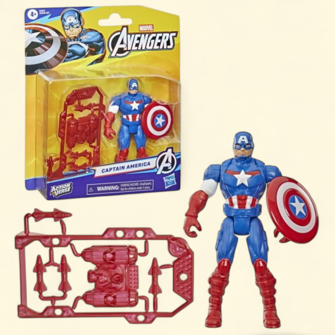 Marvel Avengers ActionVerse Captain America Action Figure & Accesso... — authentic US product shipped worldwide by Toy Terminal