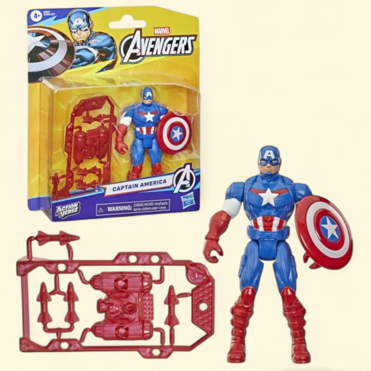 Marvel Avengers ActionVerse Captain America Action Figure & Accesso... — authentic US product shipped worldwide by Toy Terminal