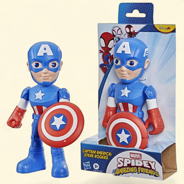 Marvel Spidey and His Amazing Friends Captain America Action Figure... — authentic US product shipped worldwide by Toy Terminal