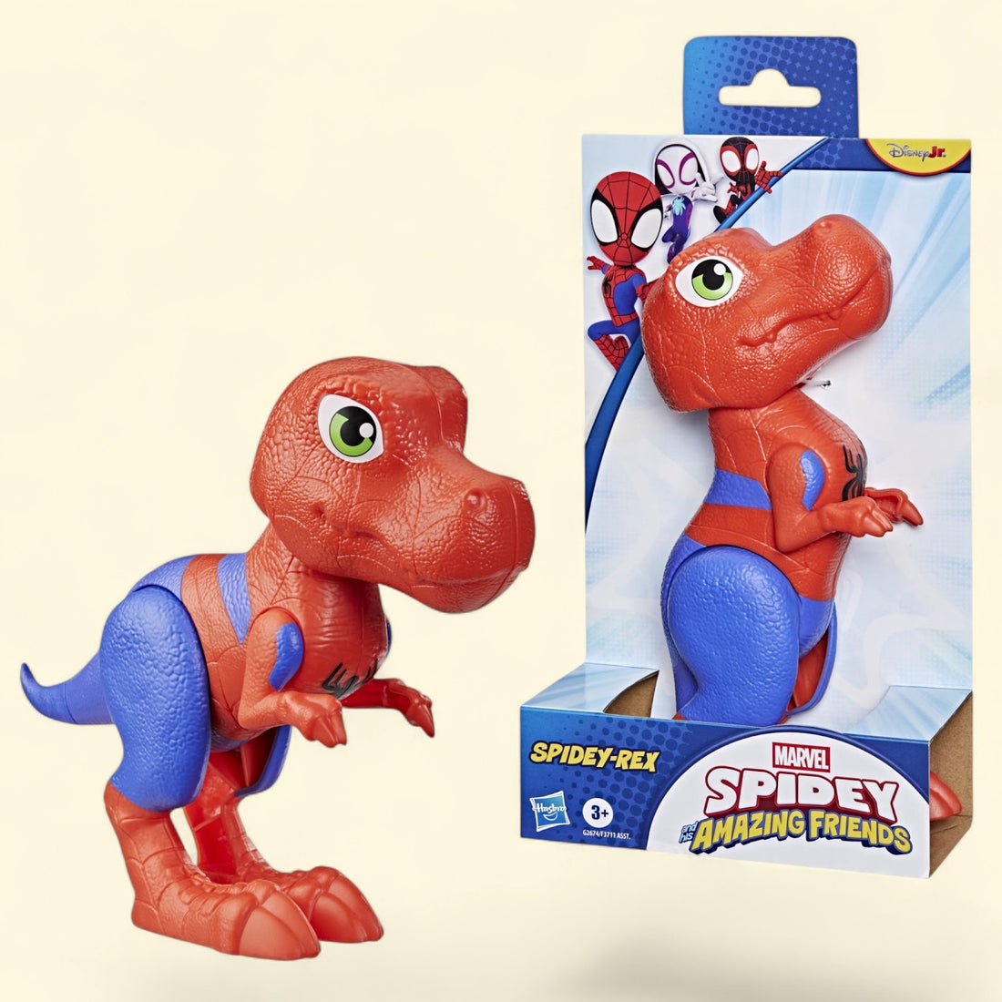 Marvel Spidey and His Amazing Friends Spidey-Rex Dinosaur Toy, 9” — authentic US product shipped worldwide by Toy Terminal