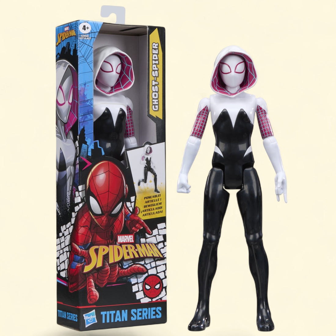 Marvel Spider-Man Titan Series Ghost-Spider Action Figure, 12" — authentic US product shipped worldwide by Toy Terminal