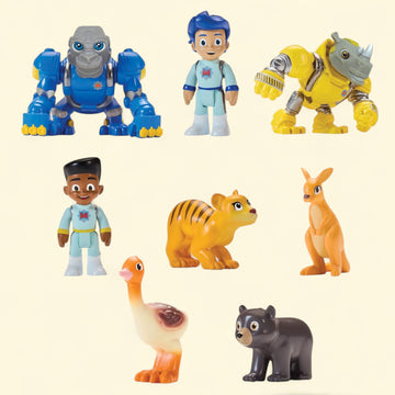 Playmates Toys Team Mekbots Animal Rescue Mini Figure Adventure Set — authentic US product shipped worldwide by Toy Terminal